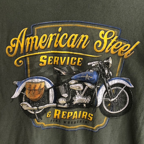 Gildan Size Medium Motorcycle American Steel - Picture 2 of 6